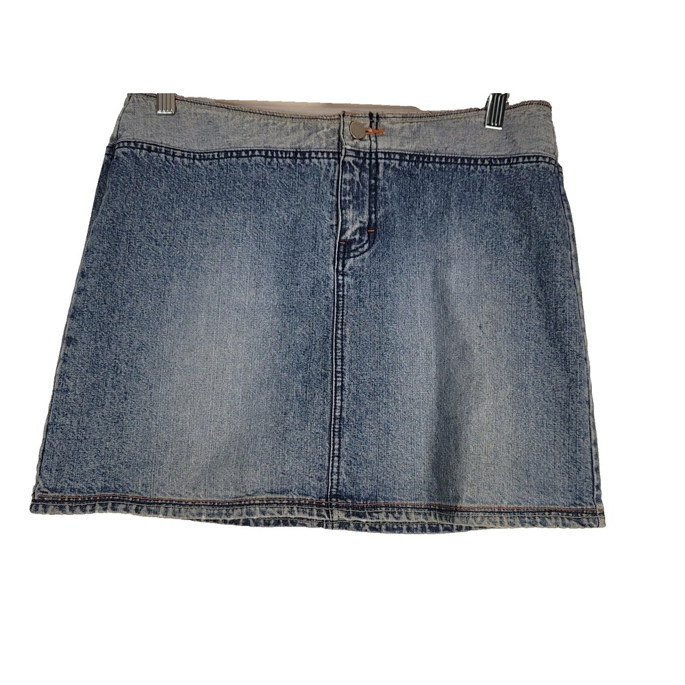 Unionbay Denim Jean Skirt Womens 9 Blue Mini Cotton 90s Y2k Old School Juniors